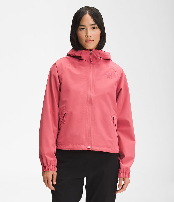 The North Face Rain Jacket Voyage Short Pink - Womens - Thailand YXBWE-9407